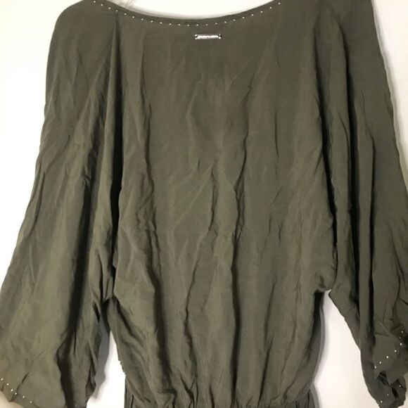 Vince Camuto Swim cover up olive green romper - Picture 6 of 7